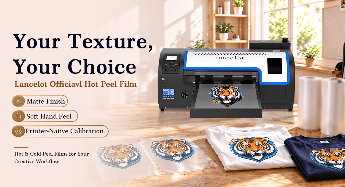 Meet Lancelot Premium Hot Peel DTF Film: Hot Peel vs. Cold Peel - Lancelot US DTF Printer Official Store