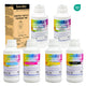 Lancelot DTF INK Combo Pack 500ML (2 White,1 Black,1 Cyan,1 Magenta,1 Yellow) - Lancelot US DTF Printer Official Store
