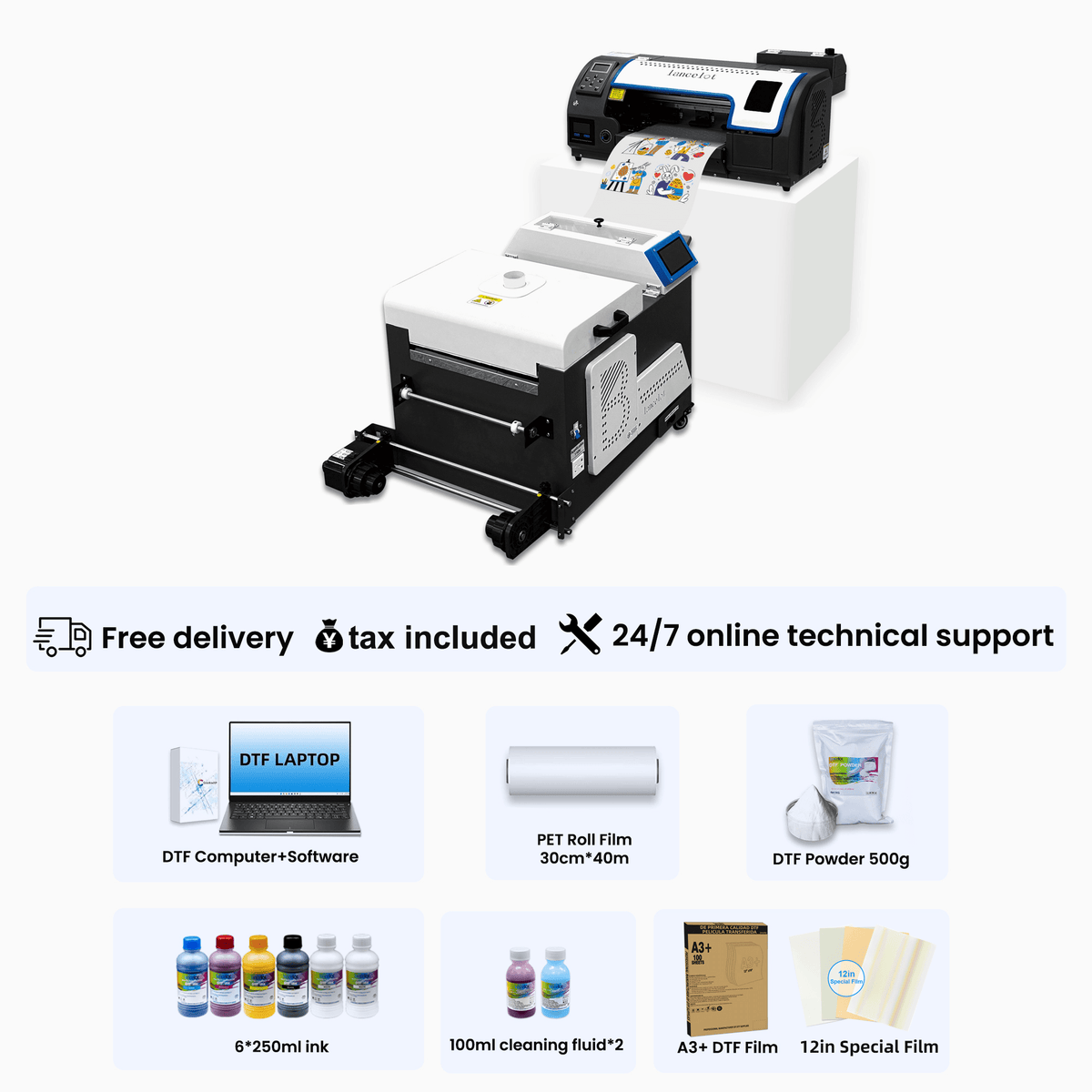 Lancelot M1630 PRO A3 DTF Printer + Powder Shaker & Dryer Machine Bundle - Lancelot US DTF Printer Official Store