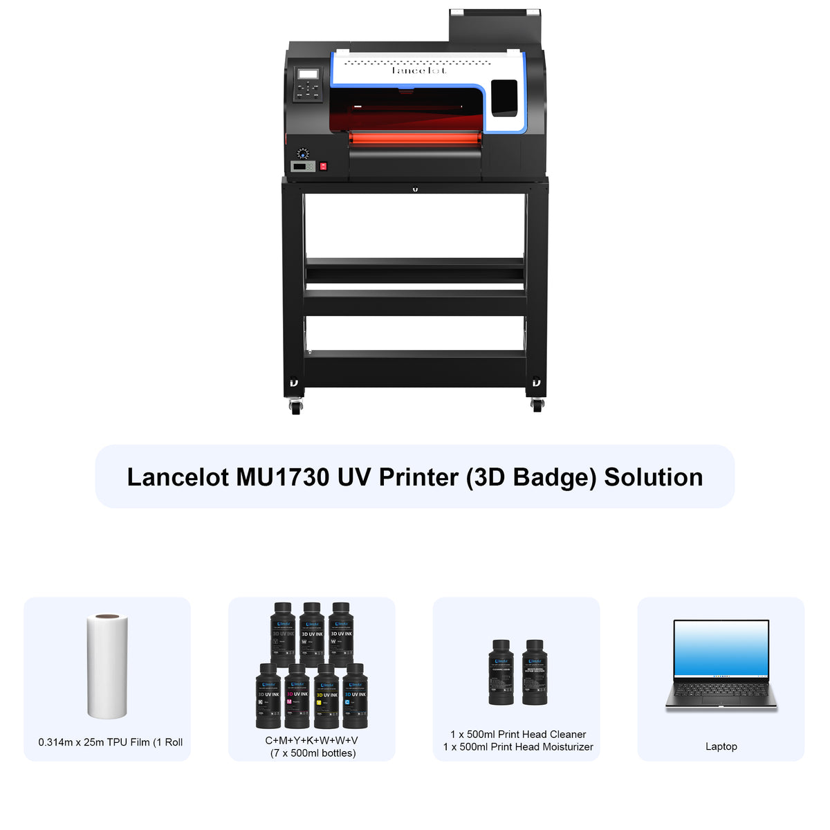 [Early Bird Offer] Lancelot MU1730-B UV 3D Badges Printer ( Limited Time ) - Lancelot US DTF Printer Official Store