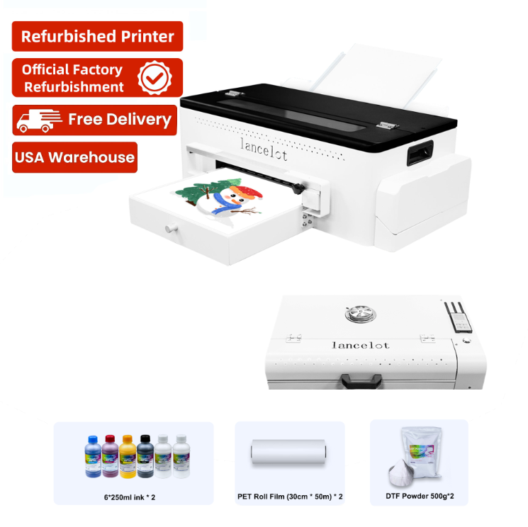 Lancelot L1800 A3 DTF Printer Bundle With Oven, Ink, Film & Powder (Refurbished)