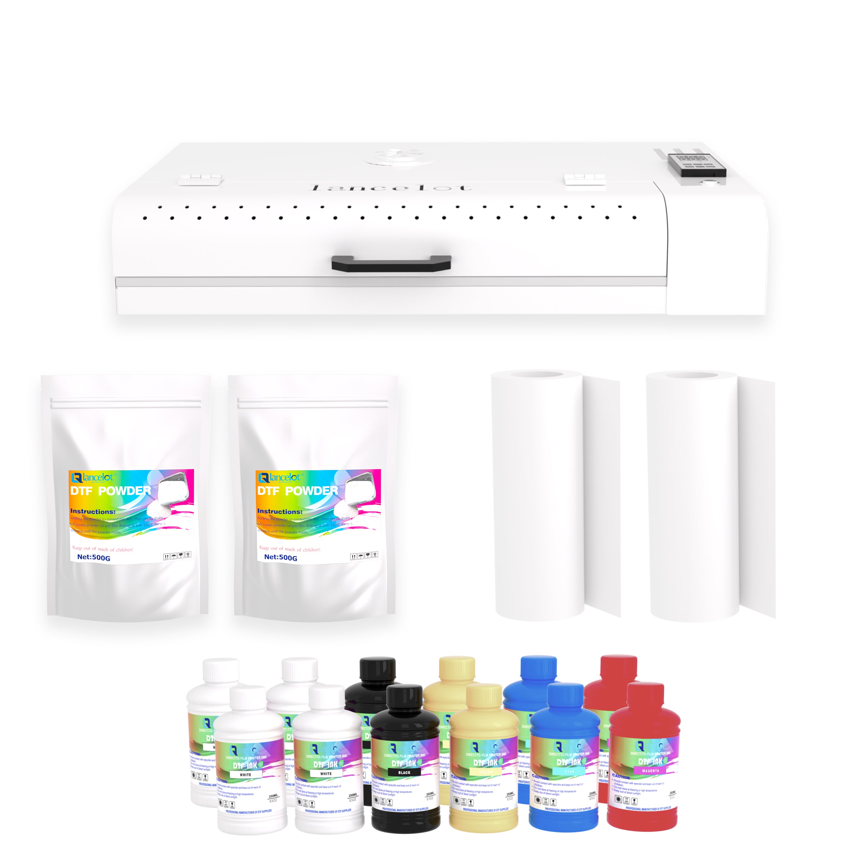 Lancelot DTF Oven Bundle – A3/A3+ Heating Kit with Film, Powder & Ink - Lancelot US DTF Printer Official Store